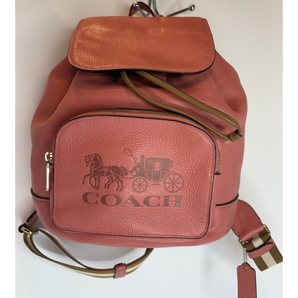 Coach Jes Backpack (style number 90399) crafted in pebbled leather